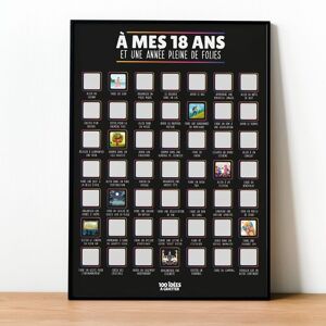 À mes 18 ans - Affiche à gratter