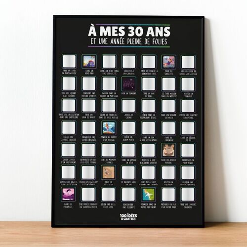 À mes 30 ans - Affiche à gratter