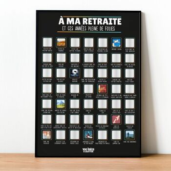 À ma retraite - Affiche à gratter 1