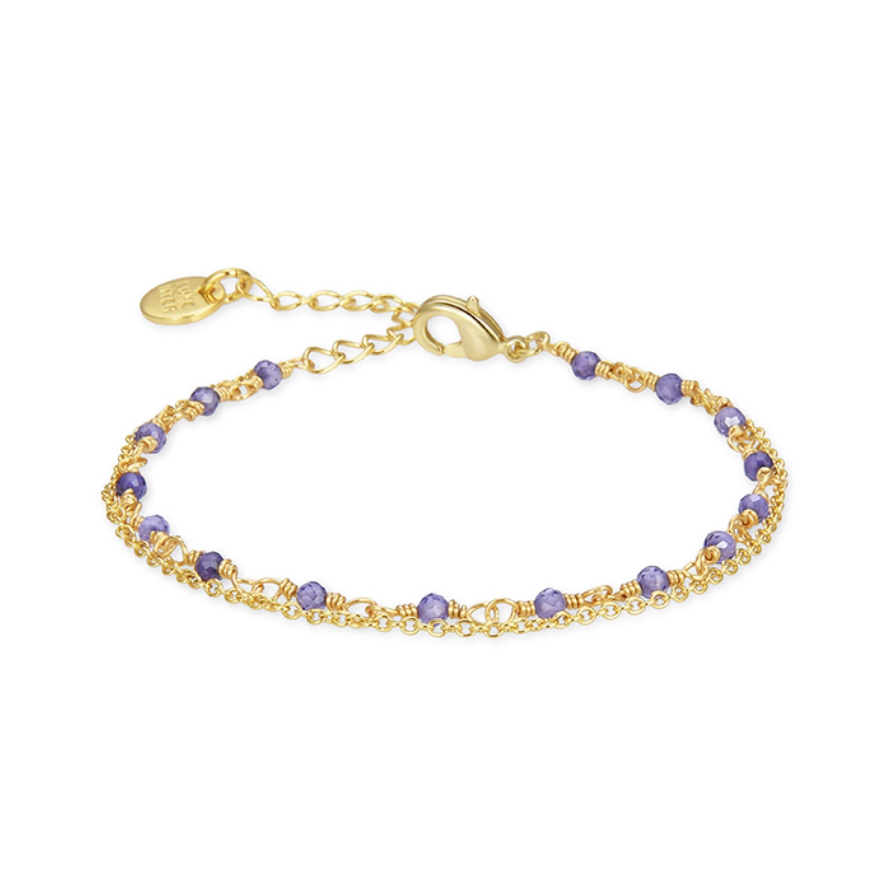 Bracelet Askha fini en or jaune 18 kt.