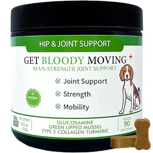 Mobility dog supplement treats for hip & joint health