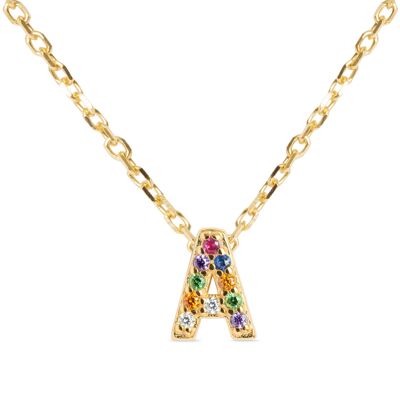 Collar Alphabet Plata De Ley 925