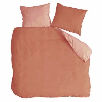 Swizz Terra/salmon duvet covers - 240x220+20cm