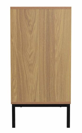 Buffet 2 Portes 2 Tiroirs Façades Rainurées - L90 x H79 cm 8