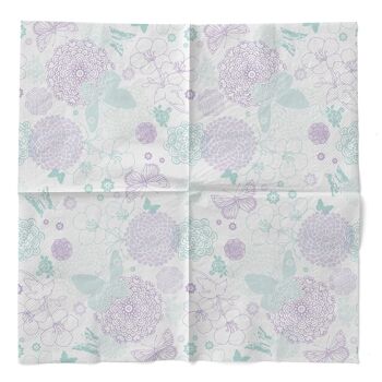 Serviette Luisa en violet menthe en tissu 33 x 33 cm, 100 pièces 3