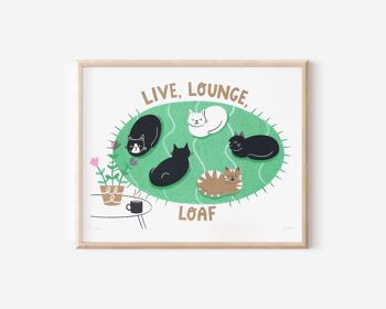 Live, Lounge, Loaf -  Impression Riso épaisse 5