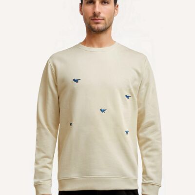 Sudadera blanco roto Dino