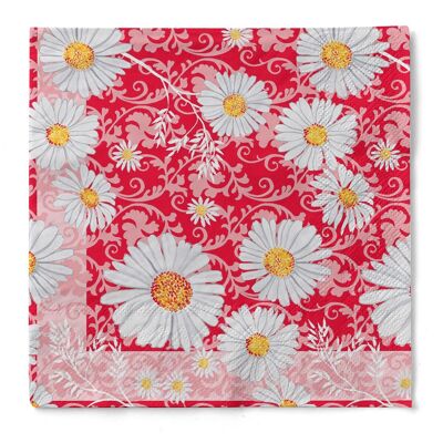 Napkin Lissy in red made of tissue 33 x 33 cm, 3-ply, 100 pieces