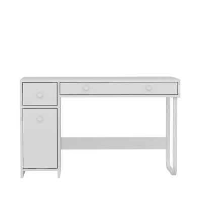 Asil desk with white metal feet