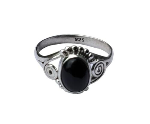 Beautiful Black Onyx Vintage 925 Sterling Silver Handmade Ring