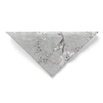 Serviette Maylin en gris clair en tissu 33 x 33 cm, 100 pièces 4