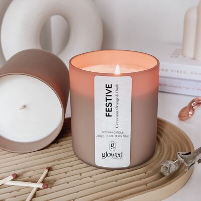 FESTIVE | Cinnamon, Orange & Oudh Candle