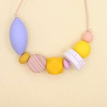 Collier en silicone perlé 'Pick n Mix' - Serenity, Mimosa Yellow et Sunshine Yellow 1