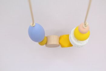 Collier en silicone perlé 'Pick n Mix' - Serenity, Mimosa Yellow et Sunshine Yellow 2