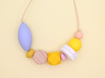 Collier en silicone perlé 'Pick n Mix' - Serenity, Mimosa Yellow et Sunshine Yellow 3