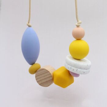 Collier en silicone perlé 'Pick n Mix' - Serenity, Mimosa Yellow et Sunshine Yellow 4