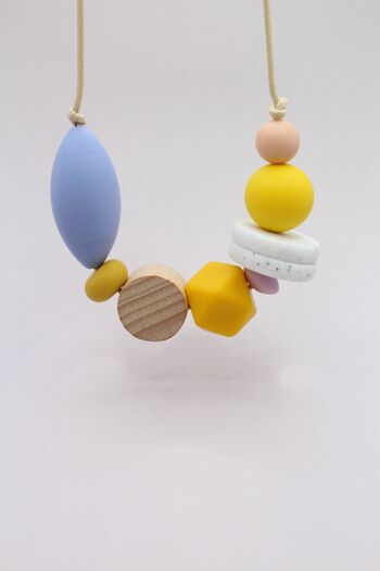 Collier en silicone perlé 'Pick n Mix' - Serenity, Mimosa Yellow et Sunshine Yellow 5