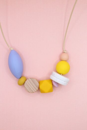 Collier en silicone perlé 'Pick n Mix' - Serenity, Mimosa Yellow et Sunshine Yellow 6