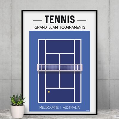 Cartel de tenis del Abierto de Australia