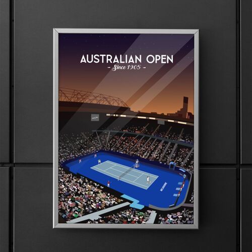 Affiche Australie Melbourne - Grand Chelem