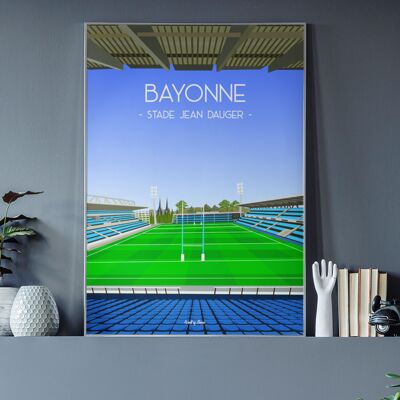 Bayonne rugby poster - Jean Dauger stadium