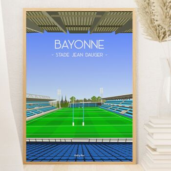 Affiche rugby Bayonne - Stade Jean Dauger 3