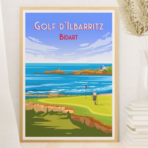 Affiche Bidart - Golf d'Ilbarritz