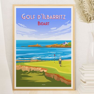 Póster Bidart - Ilbarritz Golf