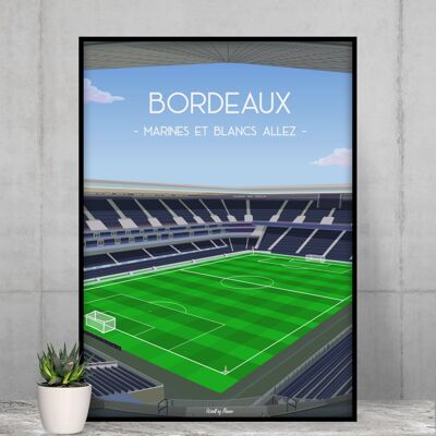 Affiche Bordeaux - Stade de foot