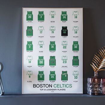 Affiche basket Boston Celtics - Top 25 players 11