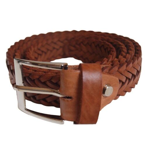 Ladies Braided Leather Belt