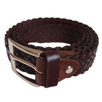 Ceinture en cuir tressé pour femme 21