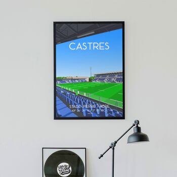 Affiche rugby Castres - Stade Pierre Fabre 3