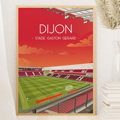 Poster di calcio Dijon - Stade Gaston Gérard