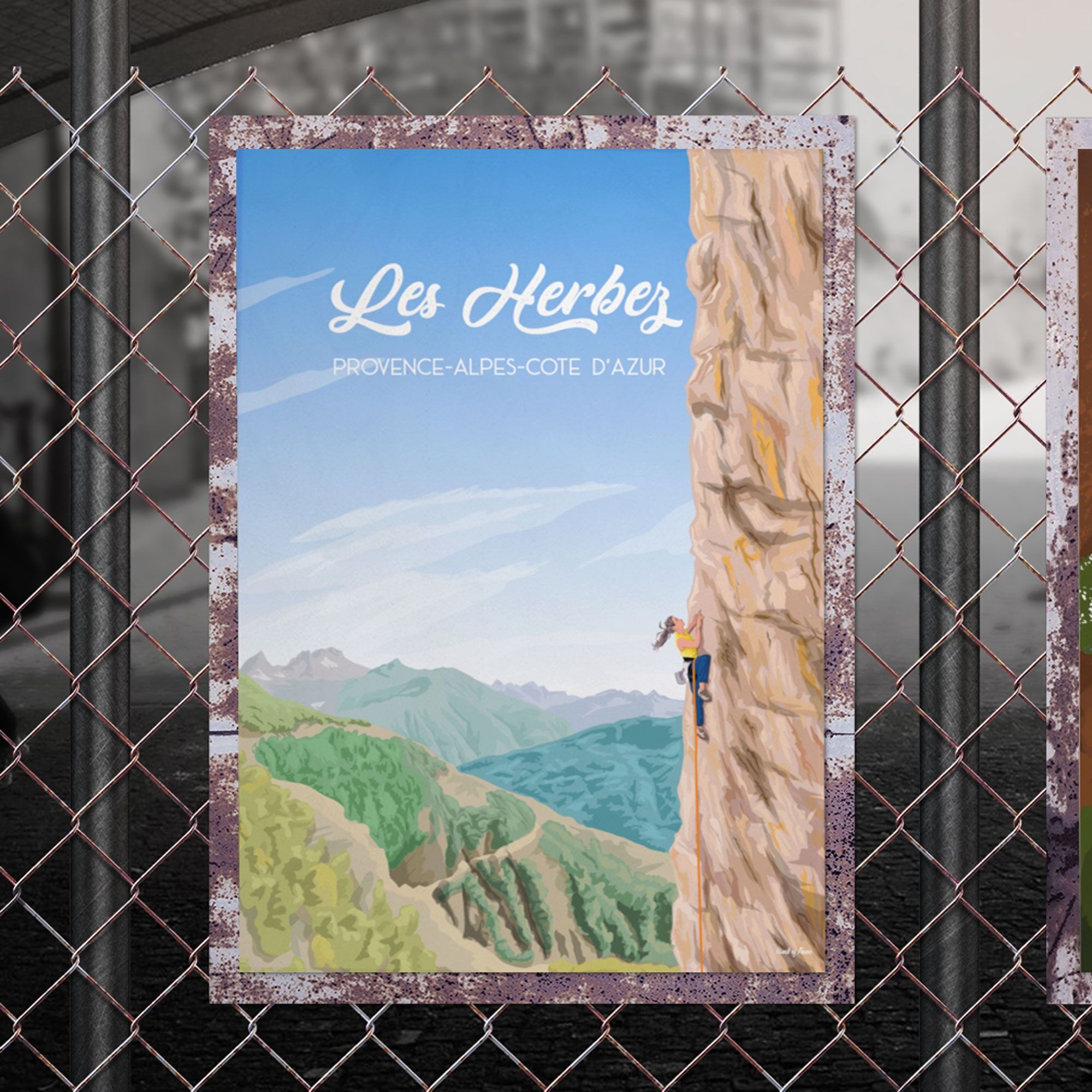 Poster di arrampicata - Les Herbez