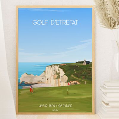 Affiche Etretat - Affiche golf