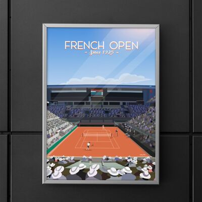 Affiche French Open - Tennis