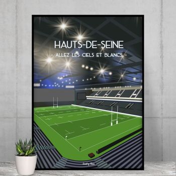 Affiche Racing Hauts-de-Seine - Stade de rugby 3