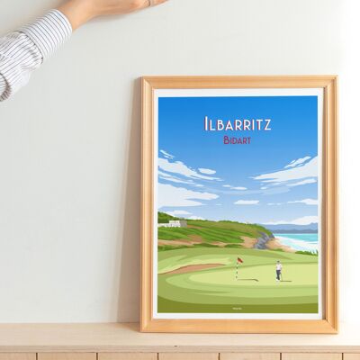 Golfplakat Ilbarritz - Bidart