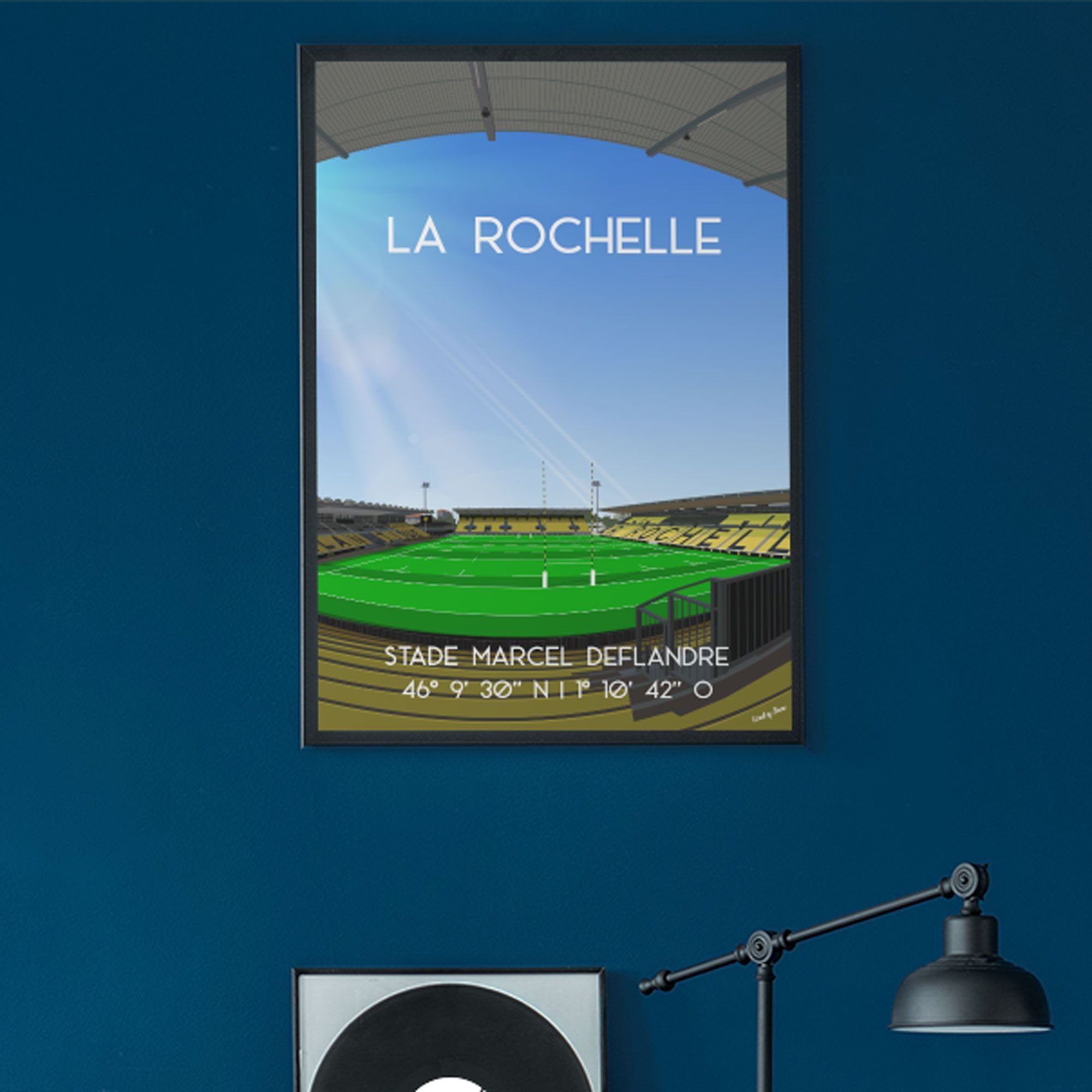 La Rochelle rugby poster - Marcel Deflandre stadium
