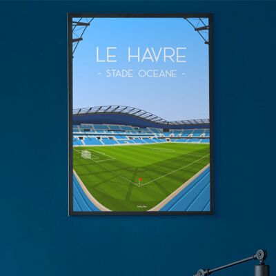 Poster di calcio Le Havre - Stade Océane