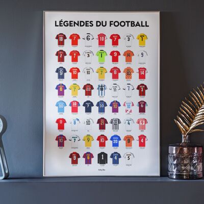 Fußballlegenden-Poster