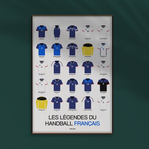 Affiche Légendes du handball français