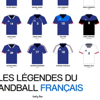 Affiche Légendes du handball français 16