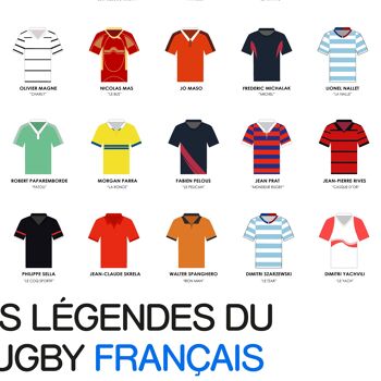 Affiche Légendes du rugby français 13