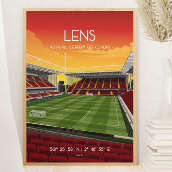 Affiche football Lens - Stade Bollaert Delelis 3