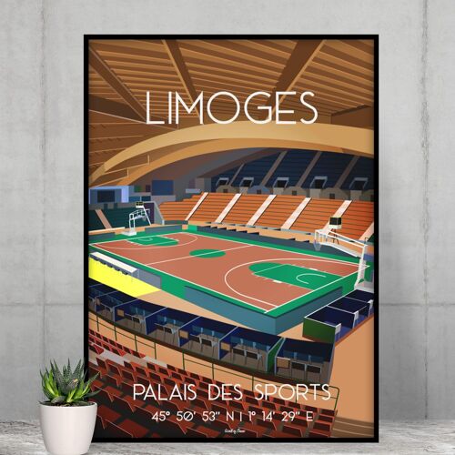 Affiche basket Limoges - Palais des Sports