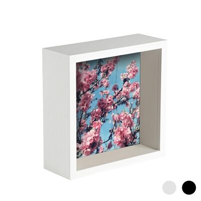Marco de fotos de caja profunda Nicola Spring - 8 x 8 - Blanco