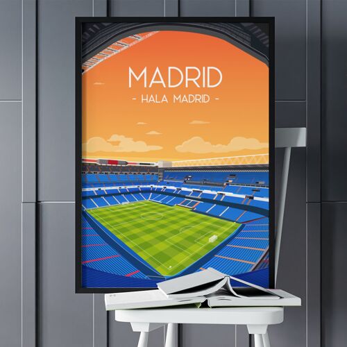 Affiche Madrid - Stade de foot