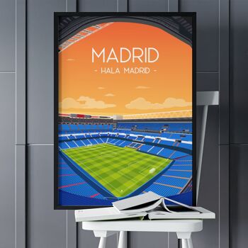 Affiche Madrid - Stade de foot 10